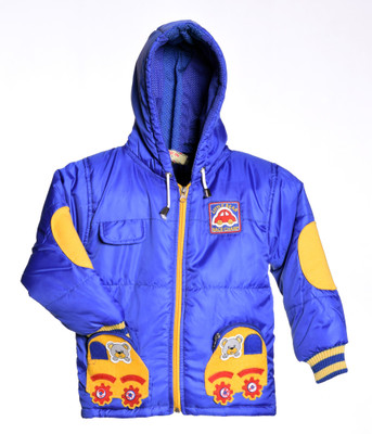 

Come In Kids Full Sleeve Solid Baby Boys Jacket, Blue