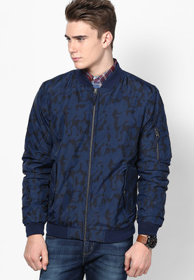 

Jack & Jones Full Sleeve Printed Men's Jacket, Dress blues