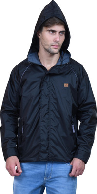 

Forest Club Premium Solid Men Wind Cheater, Black