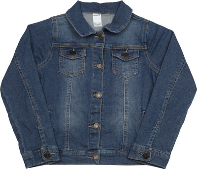 

Carter's Full Sleeve Solid Girls NA jackets, Denim (463)
