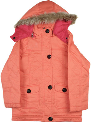 

Fort Collins Full Sleeve Solid Girls Jacket, Rust