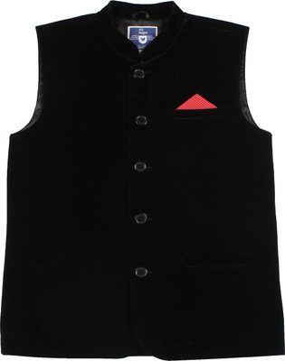 

612 League Sleeveless Solid Boys Jacket, Black