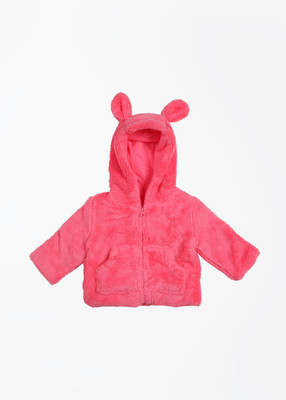 

Mothercare Full Sleeve Solid Baby Girls Jacket, Pink