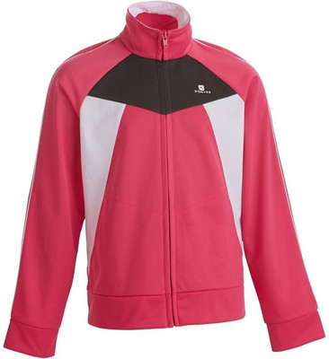 

Domyos by Decathlon Full Sleeve Solid Girls Quilted Jacket, Pink