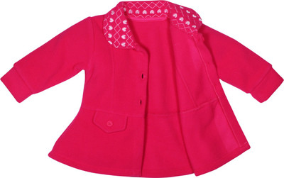 

FS MINI KLUB Full Sleeve Solid Baby Girls Jacket, Hotpink