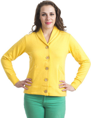 

Finesse Full Sleeve Solid Women' Jacket, Yellow