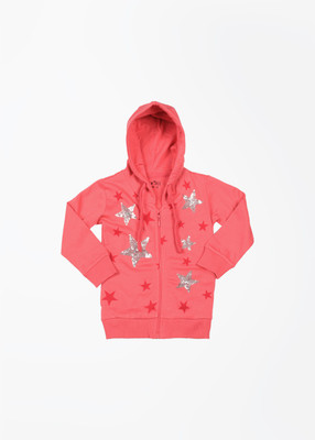 

Gini & Jony Full Sleeve Printed Baby Girls Jacket, Pink