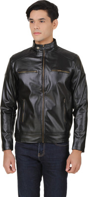 

PerryJones Full Sleeve Solid Men's Jacket, Black