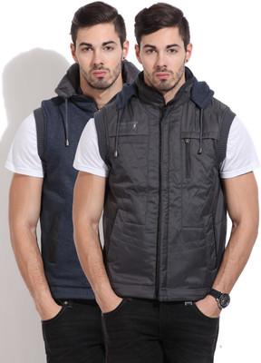 

Fort Collins Sleeveless Solid Men's Jacket, Grey