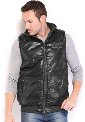 

Sports 52 Wear Sleeveless Solid Men's NA Jacket, Green.blk.