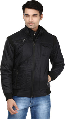 Ico Blue Star Full Sleeve Solid Men Quilted Jacket