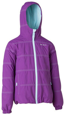 

Quechua by Decathlon Full Sleeve Solid Girls Hooded Jacket, Purple