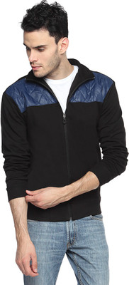 

Campus Sutra Full Sleeve Solid Men Quilted Jacket, Black