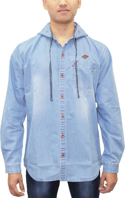 KUONS AVENUE Full Sleeve Solid Men Denim Jacket