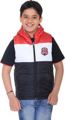 

Kids-17 Sleeveless Solid Boy's Jacket, Multicolor