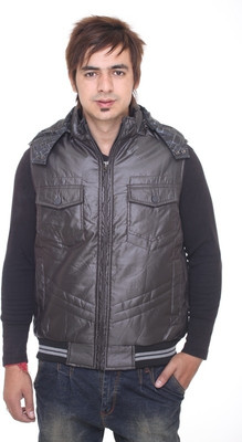 

Trufit Sleeveless Solid Men's Quilted Jacket, Black