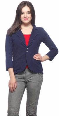 

Gritstones Full Sleeve Solid Women's Jacket, Blue21