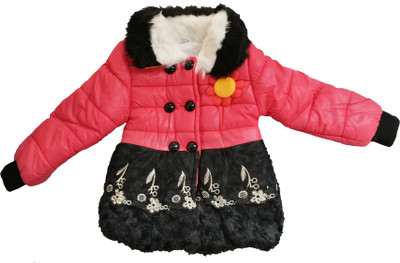 

Fusion Fashion Full Sleeve Solid Baby Girls Jacket, Dark pink