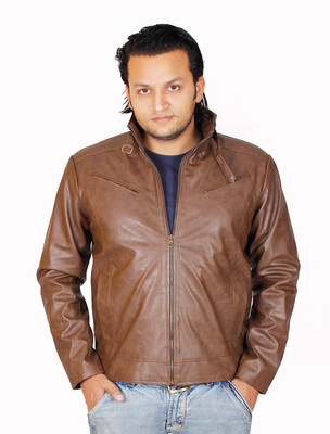 56% OFF on Launcher Full Sleeve Solid Men's Leather Jacket
