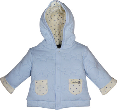 FS Mini Klub Full Sleeve Solid Baby Boys Jacket, Blue blu