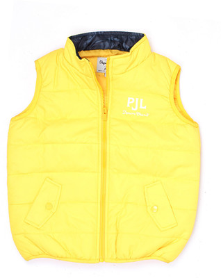 

Pepe Jeans Sleeveless Solid Boys Jacket, Gold