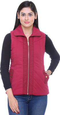 

Trufit Sleeveless Solid Women's Jacket, Maroon
