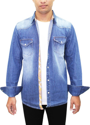 SOUTHBAY Full Sleeve Solid Men Denim Jacket SOUTHBAY Full Sleeve Solid Men Denim Jacket