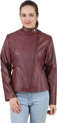 

PerryJones Full Sleeve Solid Women's Jacket, Maroon
