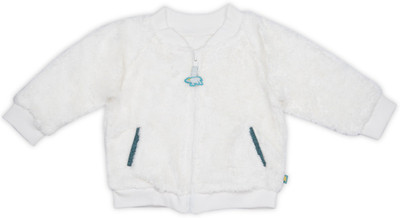 

FS Mini Klub Full Sleeve Solid Baby Boys Jacket, White
