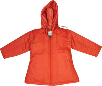 

FS Mini Klub Full Sleeve Solid Baby Girls Jacket, Coral