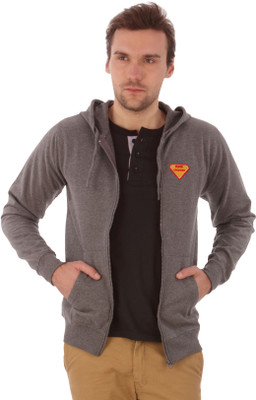 

Campus Sutra Full Sleeve Solid Men Jacket, Grey