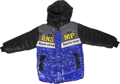 Baby Boo Full Sleeve Embellished Boys Jacket, Royal blue