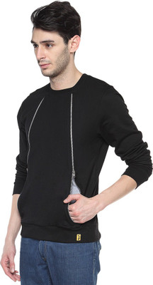 

Campus Sutra Full Sleeve Solid Men Jacket, Black