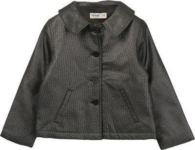 

Beebay Full Sleeve Solid Baby Girls Shell Jacket, Black