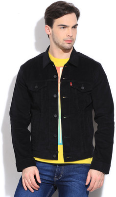 levi's full sleeve solid men's jacket