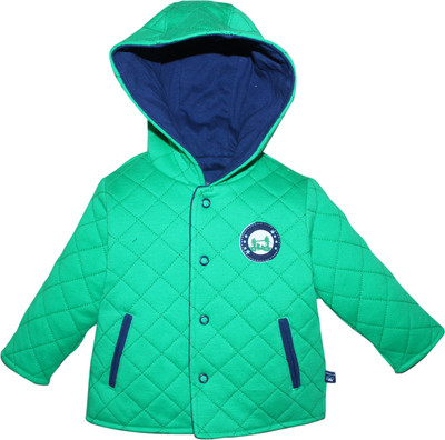 

FS MINI KLUB Full Sleeve Checkered Baby Boys Quilted Jacket, Ferngreencombo