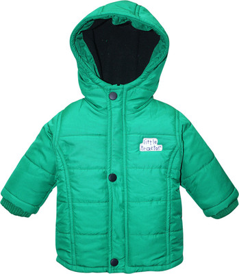 

FS MINI KLUB Full Sleeve Solid Baby Boys Polyester Jacket, Ferngreencombo