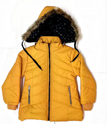 

Cuddlezz Full Sleeve Printed Girls Jacket, Yellow