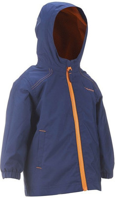 

Quechua by Decathlon Full Sleeve Solid Boys Hooded Jacket, Blue