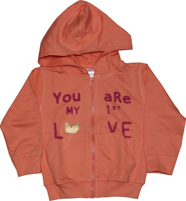 

Pink Rabbit Full Sleeve Printed Baby Boys Jacket, Red