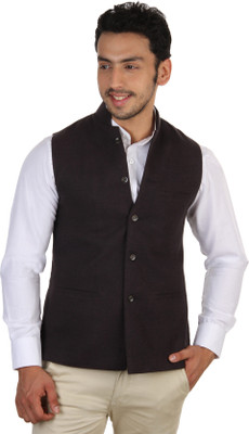 Platinum Studio Sleeveless Solid Men Nehru Jacket