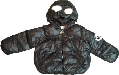 

Icable Full Sleeve Solid Baby Girls Jacket, Black