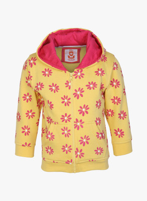 

Baby League Full Sleeve Printed Baby Girls Non Quilted Jacket, Yellow