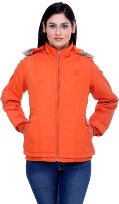 

Trufit Full Sleeve Solid Women's Jacket, Orange