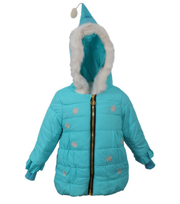 

Ayushi Fashion World Full Sleeve Self Design Baby Girls Jacket, Blue