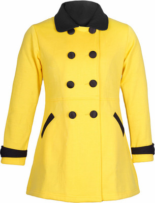

Naughty Ninos Full Sleeve Solid Girls Jacket, Yellow