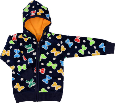 

Baby Grow Full Sleeve Printed Baby Boys & Baby Girls Jacket, Navy blue