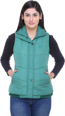 

Trufit Sleeveless Solid Women's Jacket, Green