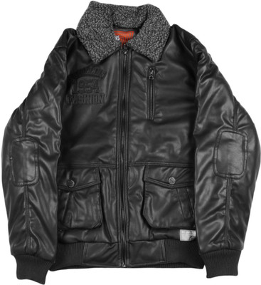 

Fort Collins Full Sleeve Solid Boys Jacket, Black