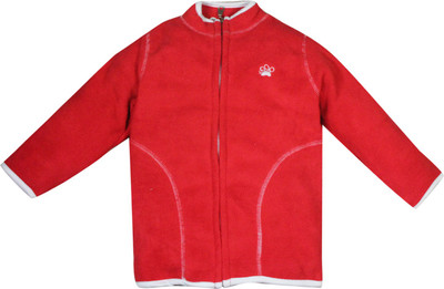 

FS Mini Klub Full Sleeve Printed Baby Girls Jacket, Red